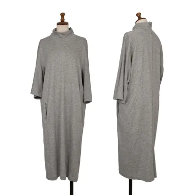 ISSEY MIYAKE HaaT ORJ Mock Neck Jersey Dress
