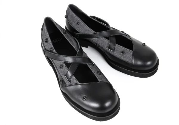 LIMI feu Discharge Printed Detachable Legs Leather Shoes K-173868_006