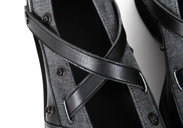 LIMI feu Discharge Printed Detachable Legs Leather Shoes K-173868_008