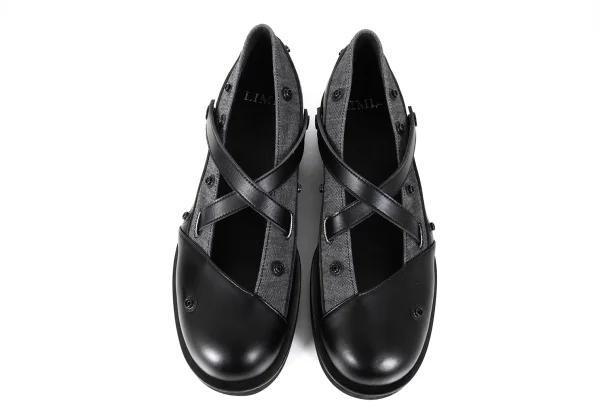 LIMI feu Discharge Printed Detachable Legs Leather Shoes K-173868_010