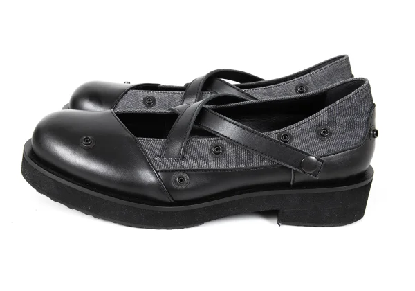 LIMI feu Discharge Printed Detachable Legs Leather Shoes K-173868_011