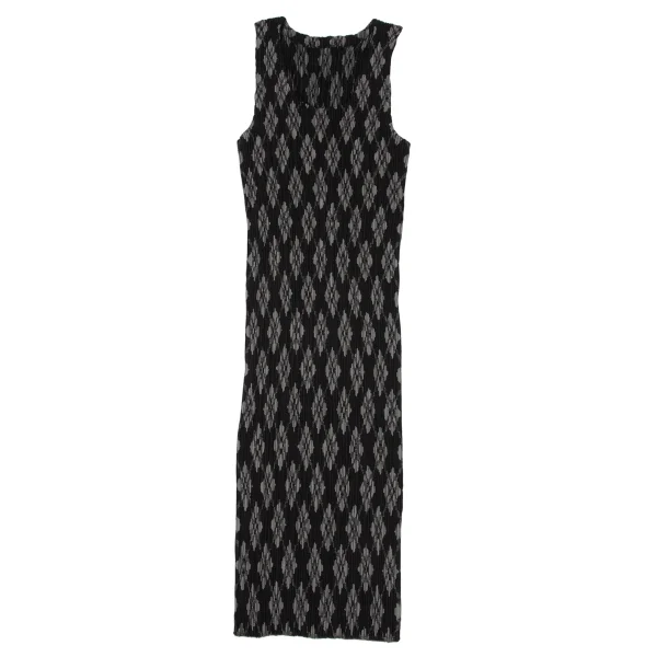 ISSEY MIYAKE Argyle Print Pleats Sleeveless Tunic K-173870_002