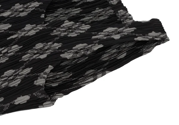 ISSEY MIYAKE Argyle Print Pleats Sleeveless Tunic K-173870_005