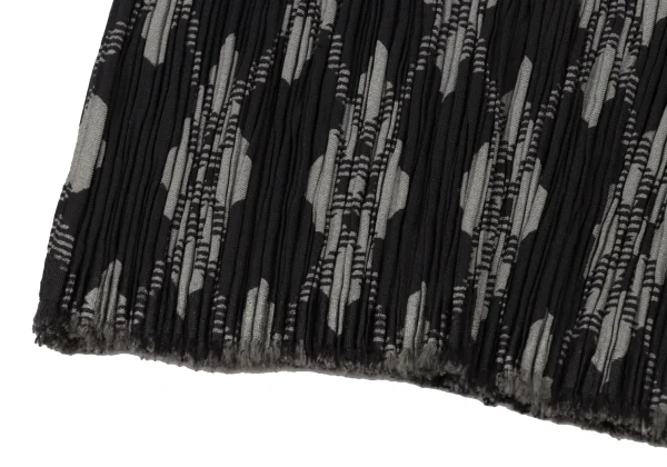 ISSEY MIYAKE Argyle Print Pleats Sleeveless Tunic K-173870_011