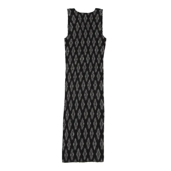 ISSEY MIYAKE Argyle Print Pleats Sleeveless Tunic K-173870_013