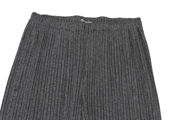 ISSEY MIYAKE Hem Switching Knit Print Pleats Pants K-173871_002