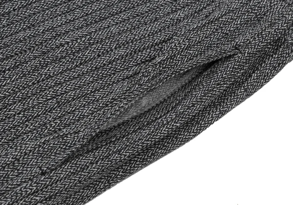 ISSEY MIYAKE Hem Switching Knit Print Pleats Pants K-173871_004