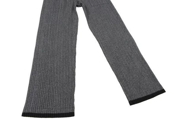 ISSEY MIYAKE Hem Switching Knit Print Pleats Pants K-173871_005