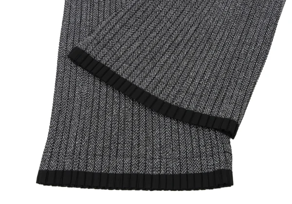 ISSEY MIYAKE Hem Switching Knit Print Pleats Pants K-173871_006