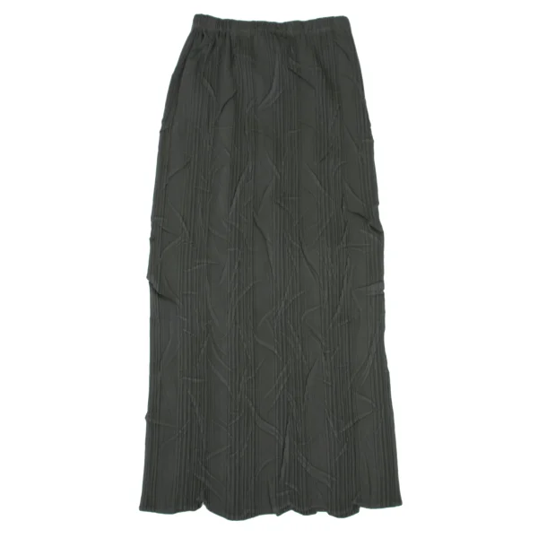 ISSEY MIYAKE Wrinkled Pleats Shiny Skirt K-173872_002