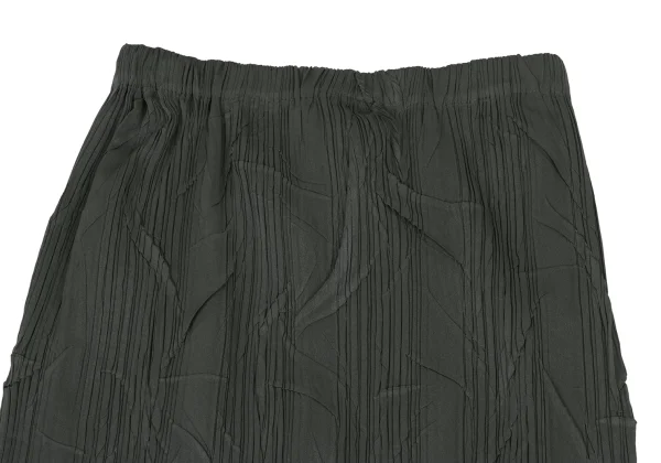 ISSEY MIYAKE Wrinkled Pleats Shiny Skirt K-173872_003