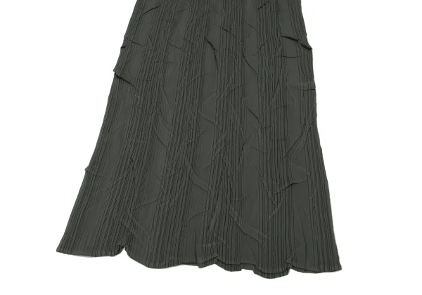ISSEY MIYAKE Wrinkled Pleats Shiny Skirt K-173872_005