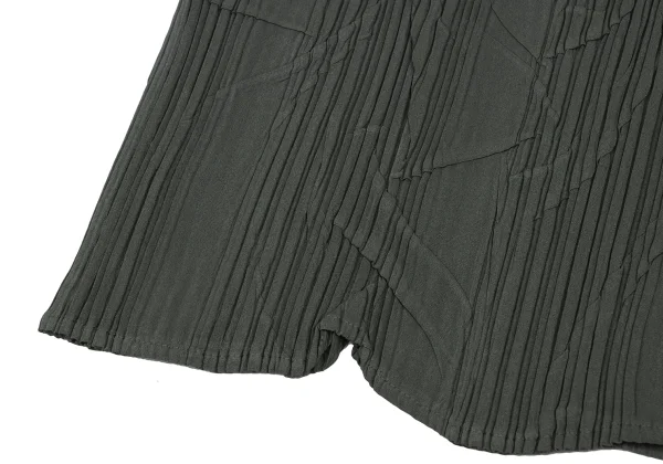 ISSEY MIYAKE Wrinkled Pleats Shiny Skirt K-173872_006