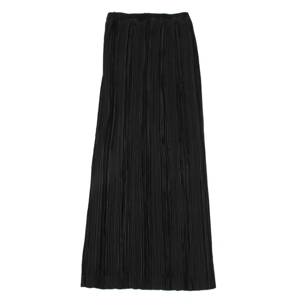 ISSEY MIYAKE Velour Striped Pleats Skirt K-173873_007
