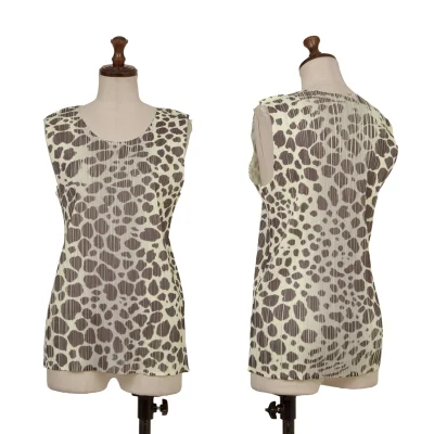 PLEATS PLEASE Animal Printed Tank Top