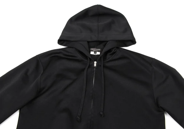 COMME des GARCONS HOMME PLUS Jersey Elbow Detail Zip Hoodie K-173889_002