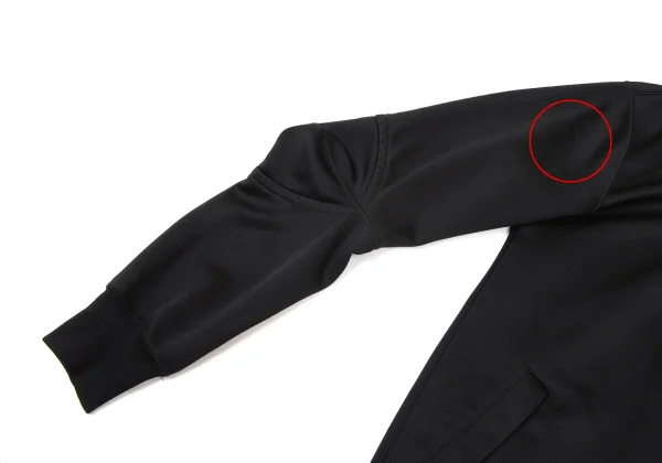 COMME des GARCONS HOMME PLUS Jersey Elbow Detail Zip Hoodie K-173889_004