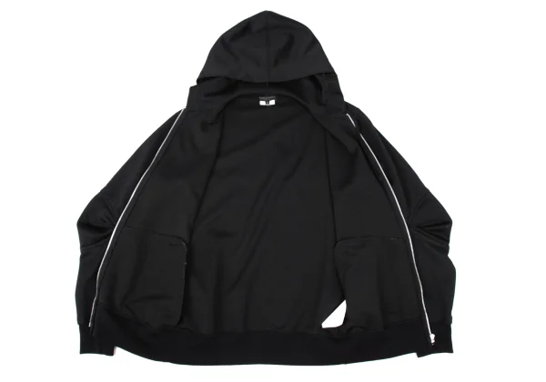 COMME des GARCONS HOMME PLUS Jersey Elbow Detail Zip Hoodie K-173889_011
