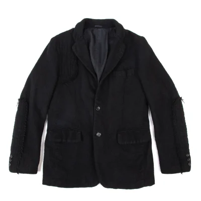 COMME des GARCONS HOMME Wool Fulling Raw Edge Paste Jacket