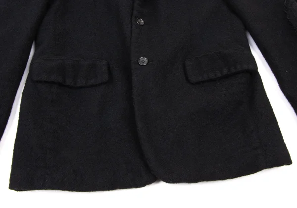 COMME des GARCONS HOMME Wool Fulling Raw Edge Paste Jacket K-173892_010