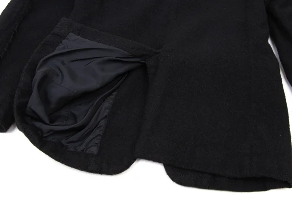 COMME des GARCONS HOMME Wool Fulling Raw Edge Paste Jacket K-173892_017