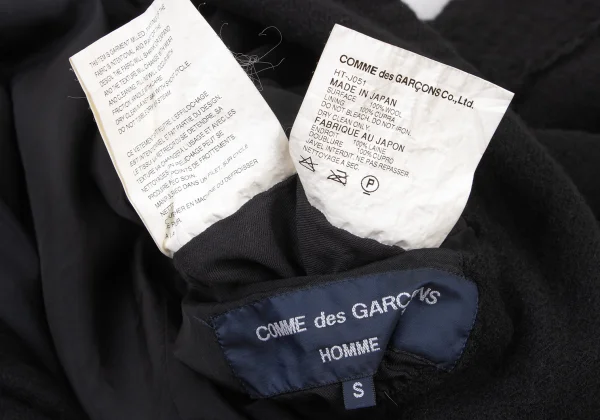 COMME des GARCONS HOMME Wool Fulling Raw Edge Paste Jacket K-173892_019