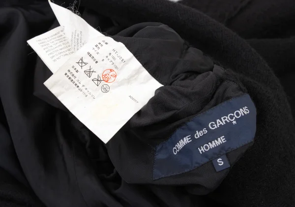COMME des GARCONS HOMME Wool Fulling Raw Edge Paste Jacket K-173892_020