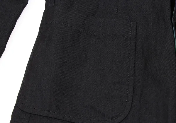 COMME des GARCONS HOMME Wool Linen Check Lining Reversible Jacket K-173896_010