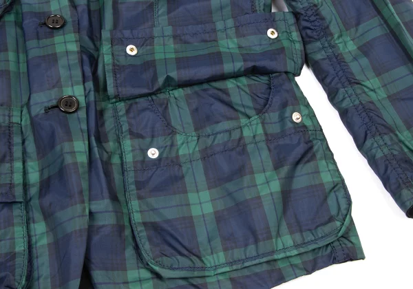 COMME des GARCONS HOMME Wool Linen Check Lining Reversible Jacket K-173896_014