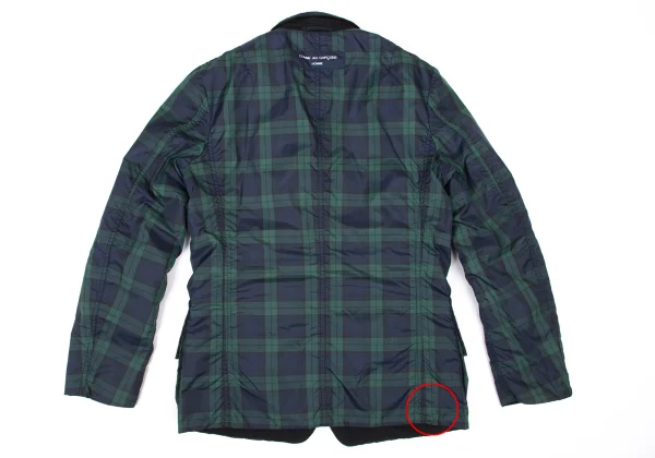 COMME des GARCONS HOMME Wool Linen Check Lining Reversible Jacket K-173896_015