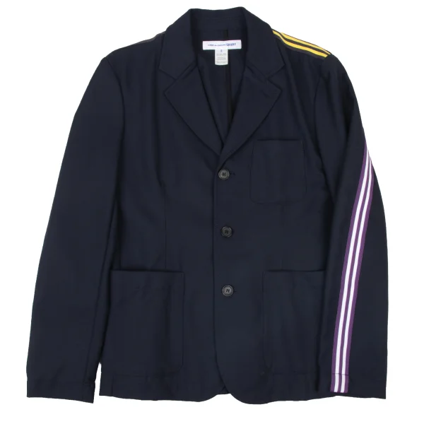 COMME des GARCONS SHIRT Wool Poly Tape Design Jacket Navy S K-173897_001