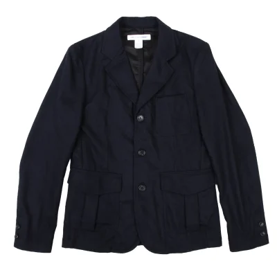 COMME des GARCONS SHIRT Flap Pockets Wool Blend Jacket 
