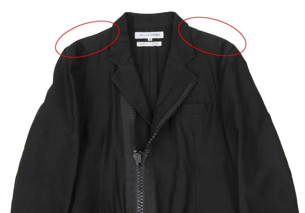 COMME des GARCONS SHIRT Zip Detail Cotton Hem Jacket & Pants K-173903_003