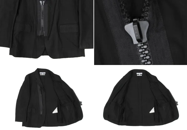 COMME des GARCONS SHIRT Zip Detail Cotton Hem Jacket & Pants K-173903_011