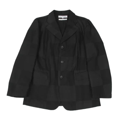 COMME des GARCONS SHIRT Poly Wool Block Panel Jacket