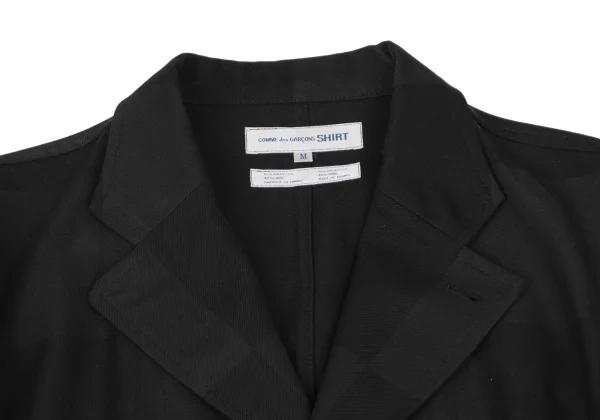 COMME des GARCONS SHIRT Poly Wool Block Panel Jacket K-173904_003