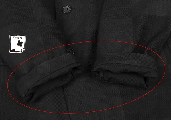 COMME des GARCONS SHIRT Poly Wool Block Panel Jacket K-173904_010