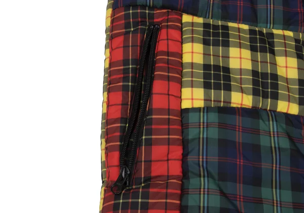 COMME des GARCONS SHIRT Colorful Check Patchwork Padded Vest K-173905_008