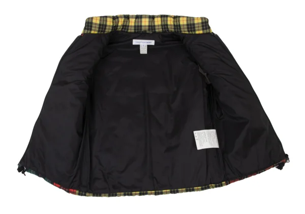 COMME des GARCONS SHIRT Colorful Check Patchwork Padded Vest K-173905_010