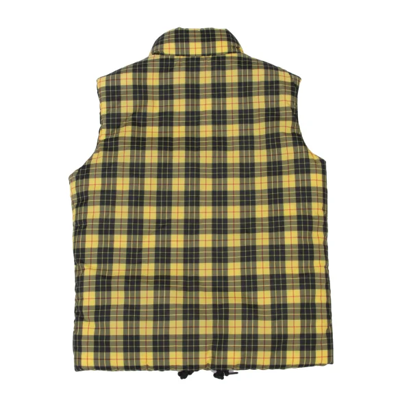COMME des GARCONS SHIRT Colorful Check Patchwork Padded Vest K-173905_011