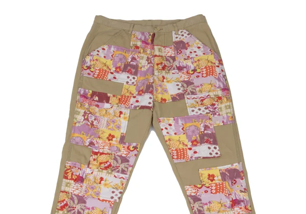 COMME des GARCONS SHIRT Floral Patchwork Chino Pants K-173906_002