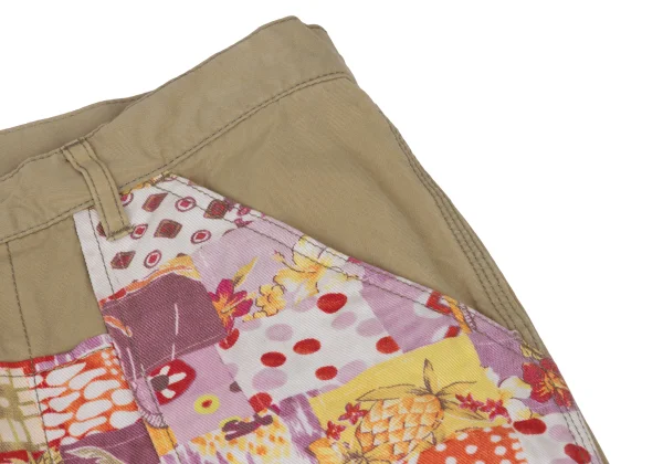 COMME des GARCONS SHIRT Floral Patchwork Chino Pants K-173906_004