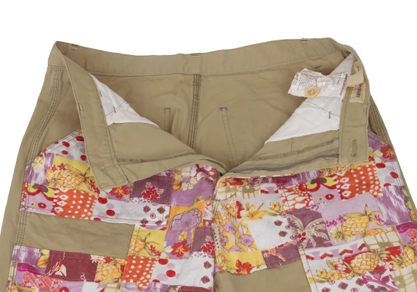 COMME des GARCONS SHIRT Floral Patchwork Chino Pants K-173906_006
