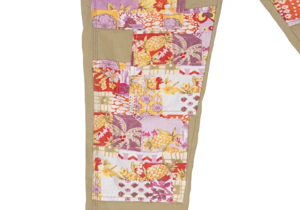 COMME des GARCONS SHIRT Floral Patchwork Chino Pants K-173906_007