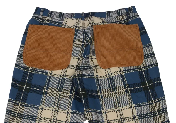 COMME des GARCONS SHIRT Poly Check Corduroy Pocket Pants K-173907_013