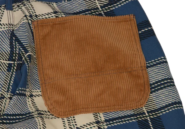 COMME des GARCONS SHIRT Poly Check Corduroy Pocket Pants K-173907_014