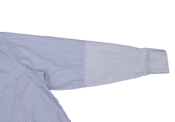 COMME des GARCONS HOMME DEUX Cotton Sleeve Switching Striped Shirt K-173910_006