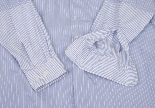 COMME des GARCONS HOMME DEUX Cotton Sleeve Switching Striped Shirt K-173910_007