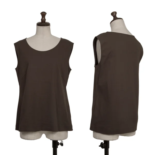 yoshie inaba Cotton Sleeveless Top Brown 11 K-173922_001