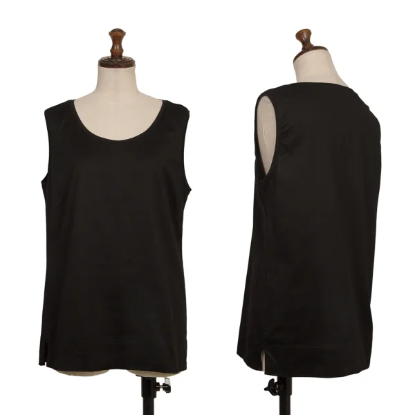 yoshie inaba Cotton Dart Sleeveless Top Black 11 K-173923_001